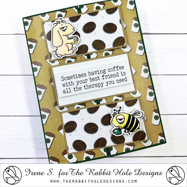 The Rabbit Hole Designs Blended Sentiments Sheets trhss-001 coffee beans