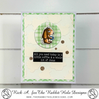 The Rabbit Hole Designs Blended Sentiments Sheets trhss-001 tired bunny