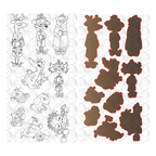 The Rabbit Hole Designs Caffeinated Critters 1 Clear Stamp and Die Set TRH-247