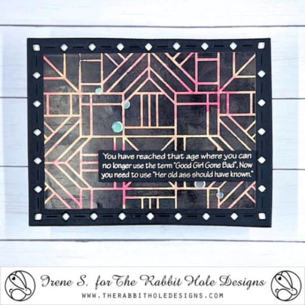 The Rabbit Hole Designs Diamond District Layering Dies trh-253d black