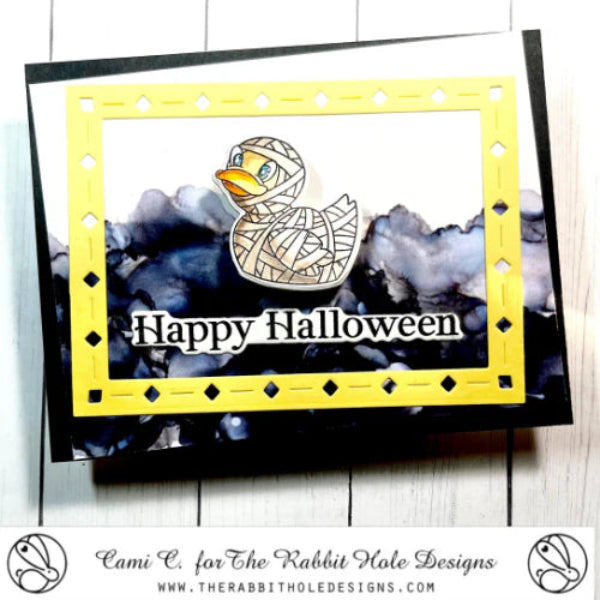 The Rabbit Hole Designs Diamond District Layering Dies trh-253d happy halloween