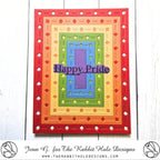 The Rabbit Hole Designs Diamond District Layering Dies trh-253d rainbow