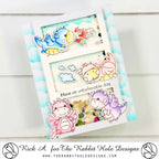 The Rabbit Hole Designs Dragon Fun Clear Stamp and Die Set trh-249b shaker card