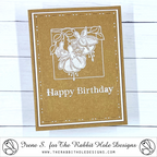 The Rabbit Hole Designs Fabulous Fuchsias Clear Stamps trh-246 craft paper