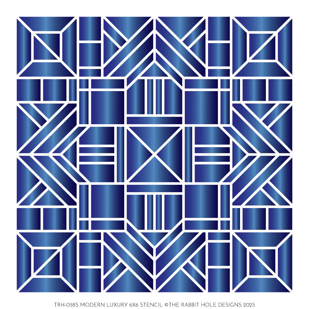 The Rabbit Hole Designs Modern Luxury Stencil trh-058s
