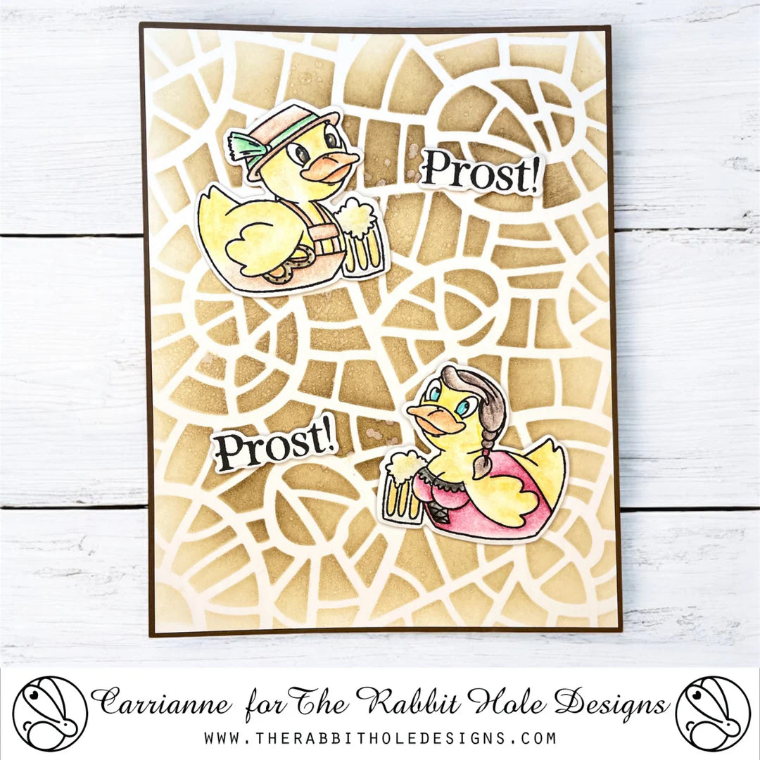 The Rabbit Hole Designs Prost! Clear Stamps trh-251 ducks