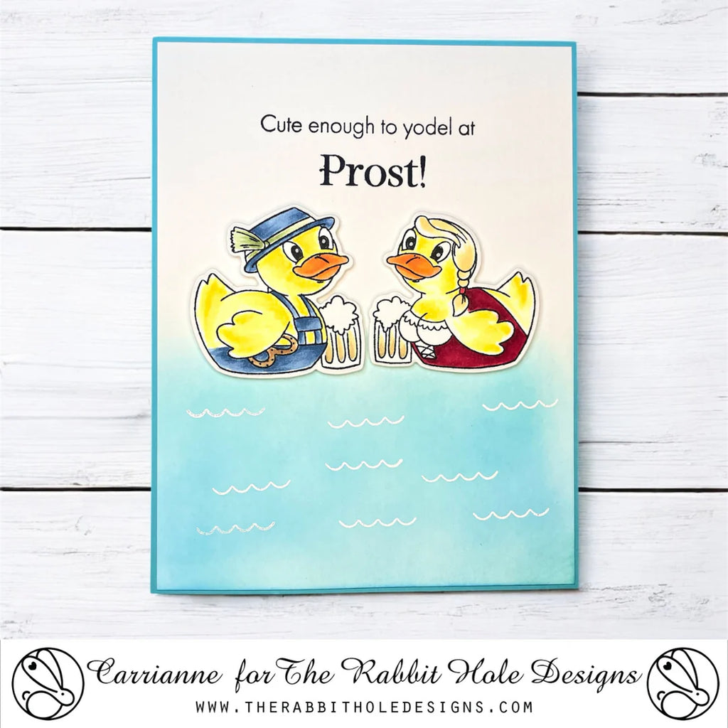 The Rabbit Hole Designs Prost! Clear Stamps trh-251 water