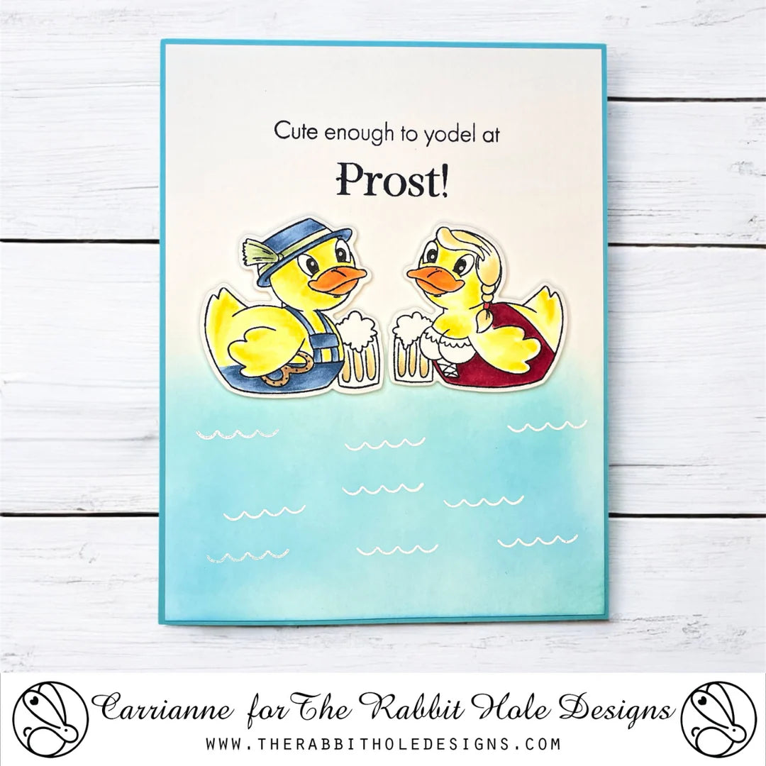The Rabbit Hole Designs Prost! Clear Stamps trh-251 water