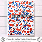 The Rabbit Hole Designs Sentimentally Speaking Clear Stamp and Die Set trh-242b birthday
