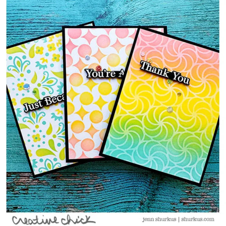 The Rabbit Hole Designs Sentimentally Speaking Clear Stamp and Die Set trh-242b thank you