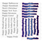 The Rabbit Hole Designs Sentimentally Speaking Holiday Clear Stamp and Die Set trh-248b