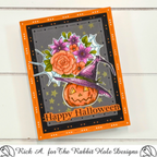 The Rabbit Hole Designs Sentimentally Speaking Holiday Clear Stamp and Die Set trh-248b halloween
