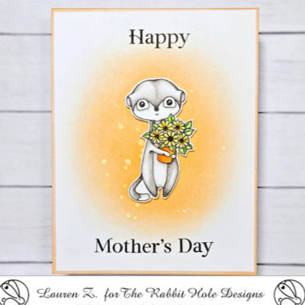 The Rabbit Hole Designs Sentimentally Speaking Holiday Clear Stamp and Die Set trh-248b mothers