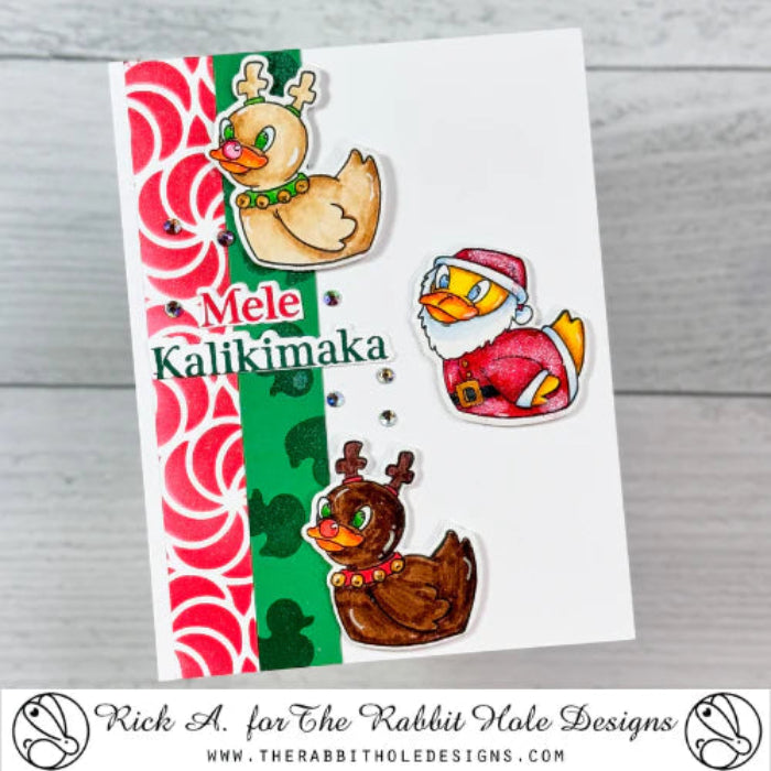 The Rabbit Hole Designs Sentimentally Speaking Holidays Abroad Clear Stamp and Die Set trh-252b christmas