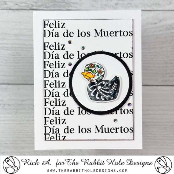 The Rabbit Hole Designs Sentimentally Speaking Holidays Abroad Clear Stamp and Die Set trh-252b duck