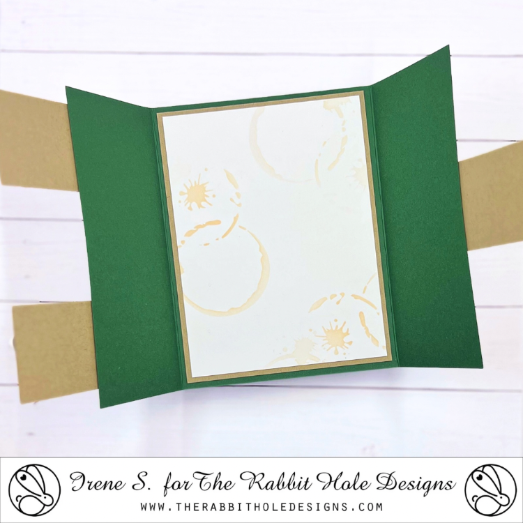 The Rabbit Hole Designs Sip Sip Ahhh! Stencil trh-056s inside card