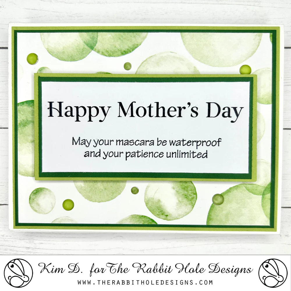 The Rabbit Hole Designs Watercolor Bubbles 6x6 inch Paper Pack trh-06PP mother's day