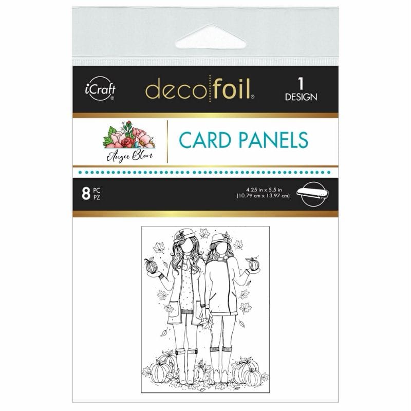 Therm O Web Angie Blom Hello Fall Girls Deco Foil Card Panels 5743