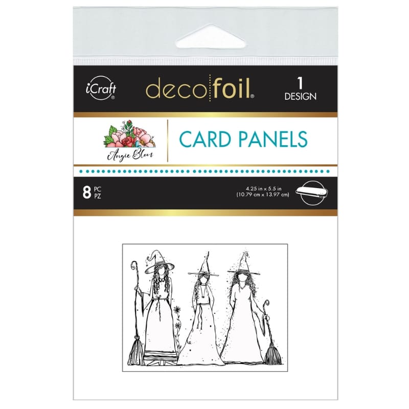 Therm O Web Angie Blom Witch Trio Deco Foil Card Panels 5741