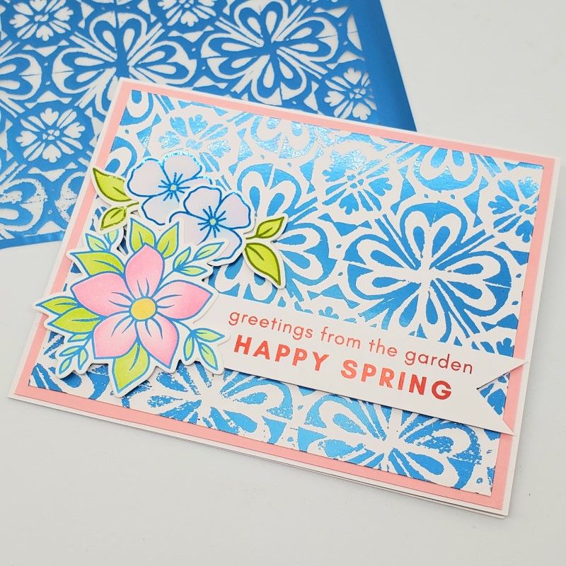 Therm O Web Artsy Prints Deco Foil Toner Card Fronts 5718 Happy Spring