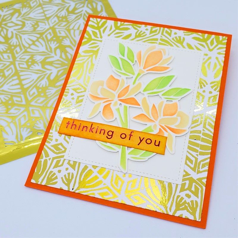 Therm O Web Artsy Prints Deco Foil Toner Card Fronts 5718 Thinking of You