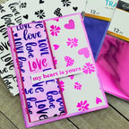 Therm O Web Berry Crush Deco Foil Transfer Sheets 5710 My Heart is Yours