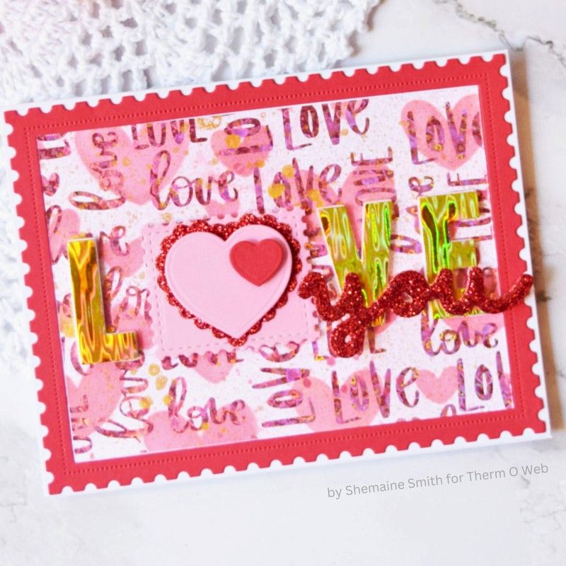 Therm O Web Candy Hearts Deco Foil Transfer Sheets 5709 Love You
