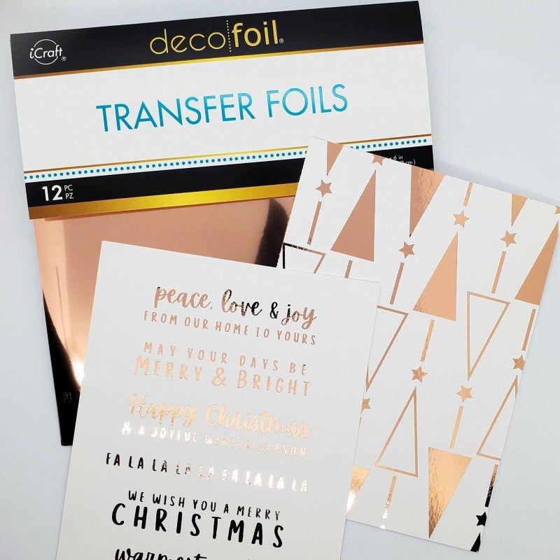 Therm O Web Cider Deco Foil Transfer Sheets iCraft 5699 text foiled