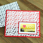 Therm O Web Cupid's Arrow Deco Foil Toner Card Fronts 5730 I Love You So Much Arrow Background