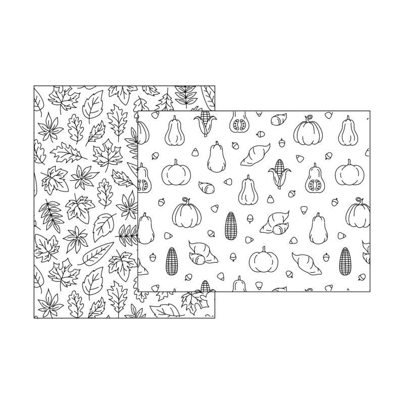 Therm O Web Deco Foil Harvest Toner Card Fronts 5693 Both Designs