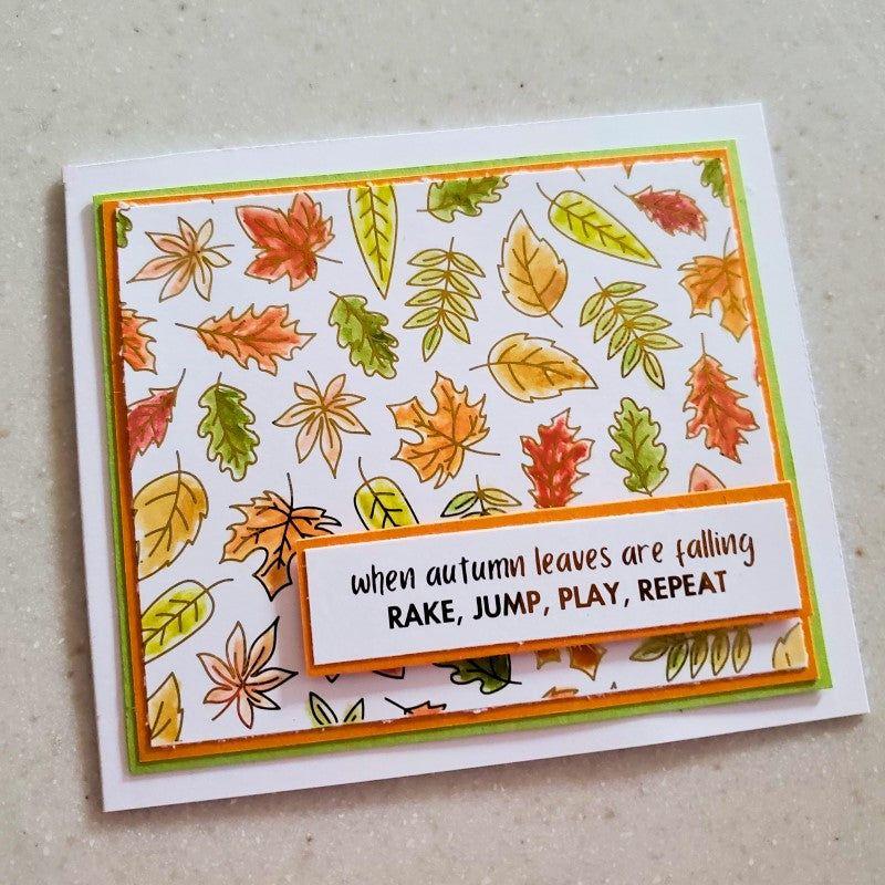 Therm O Web Deco Foil Harvest Toner Card Fronts 5693 Both Designs Leaves