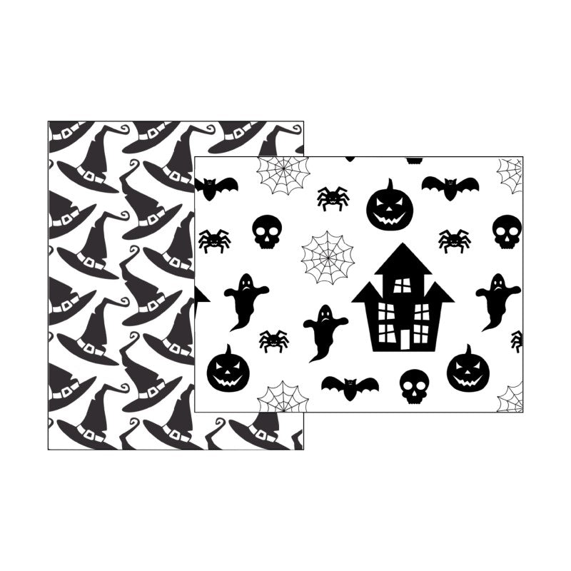Therm O Web Deco Foil Haunted Toner Card Fronts 5692 Both Designs