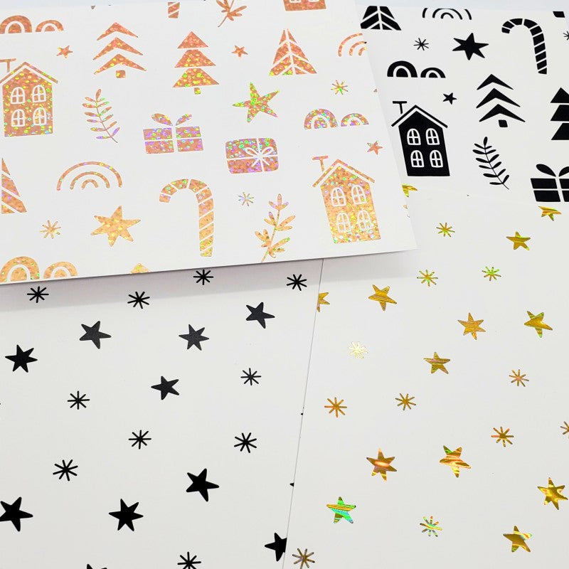 Therm O Web Deco Foil Holiday Rush Toner Card Fronts 5703 foiled examples