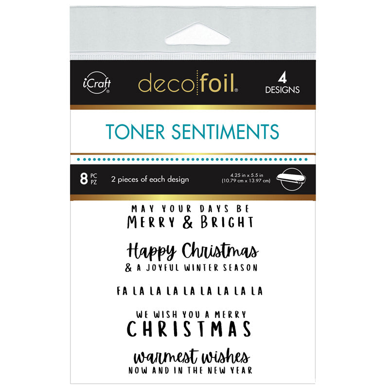 Therm O Web Deco Foil Merry Moments Toner Card Sentiments 5705