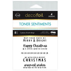 Therm O Web Deco Foil Merry Moments Toner Card Sentiments 5705