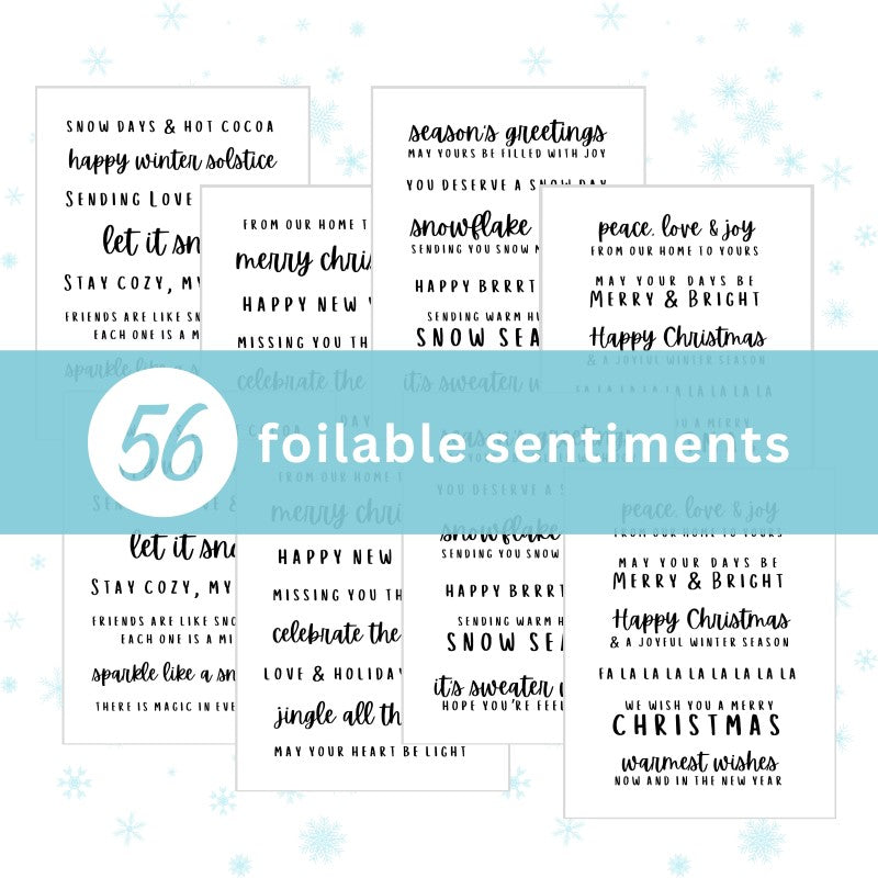Therm O Web Deco Foil Merry Moments Toner Card Sentiments 5705 Outside of Packaging