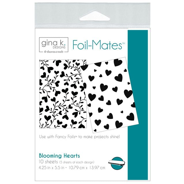 Therm O Web Gina K. Designs Blooming Hearts Foil-Mates Remix Deco Foil Toner Card Fronts 18231