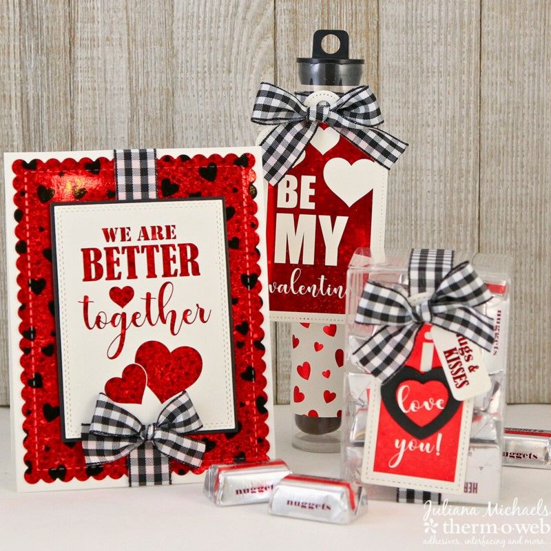 Therm O Web Gina K. Designs Blooming Hearts Foil-Mates Remix Deco Foil Toner Card Fronts 18231 better together