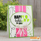 Therm O Web Gina K. Designs Dots and Strings Foil-Mates Remix Deco Foil Toner Card Fronts 18226 happy birthday