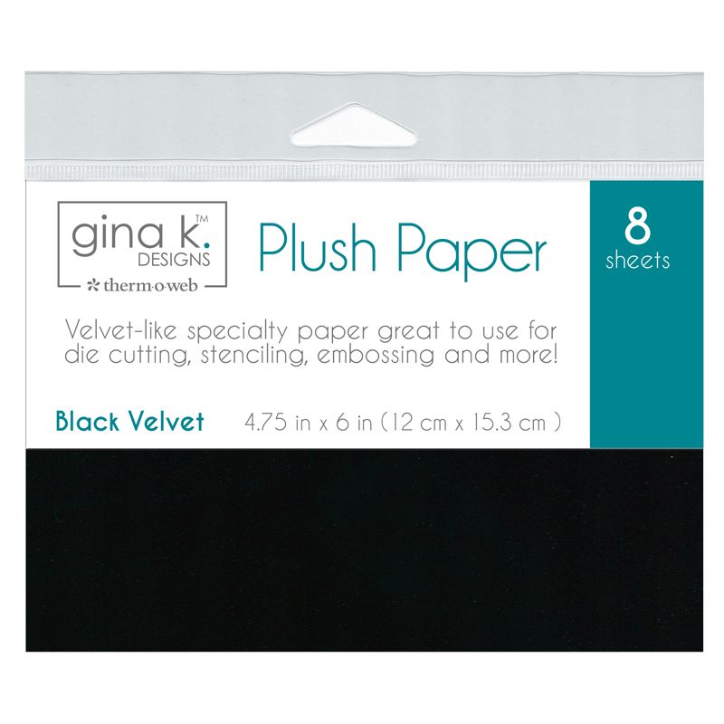 Therm O Web Gina K Designs Black Velvet Plush Paper 18221