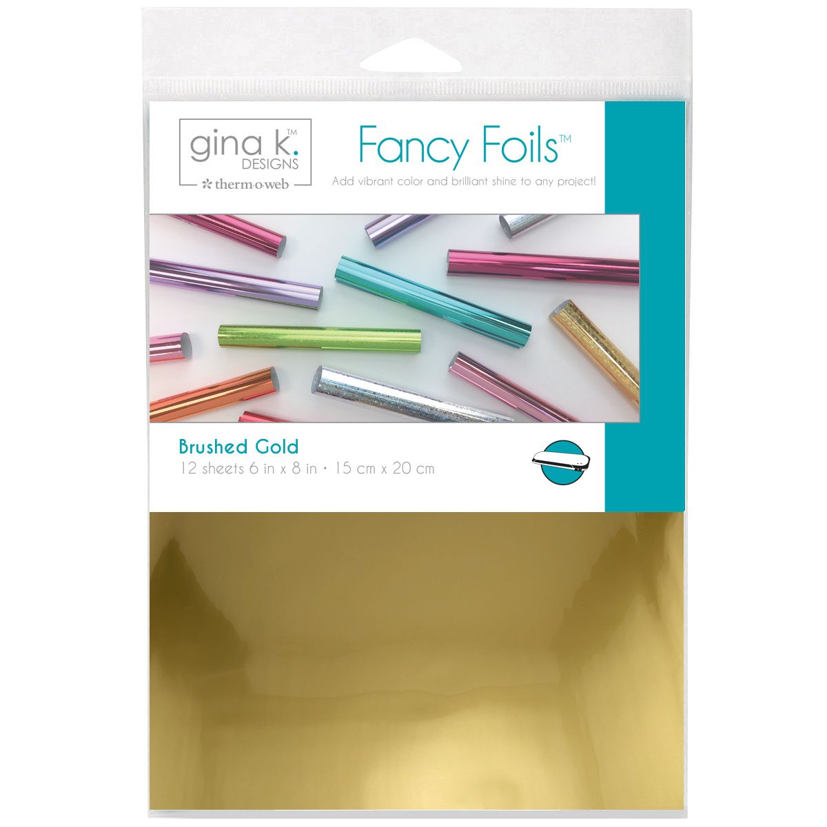 Therm O Web Gina K Designs Brushed Gold Matte Fancy Foils Deco Foil 18238