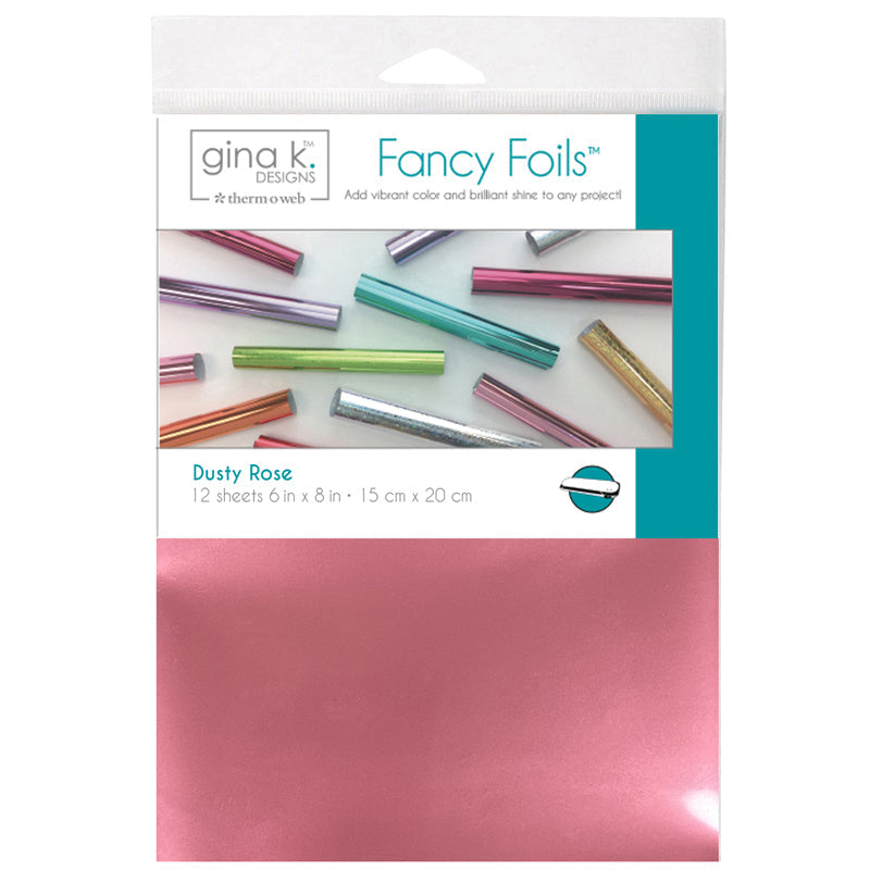 Therm O Web Gina K Designs Dusty Rose Fancy Foils Matte Finish Deco Foil 18216