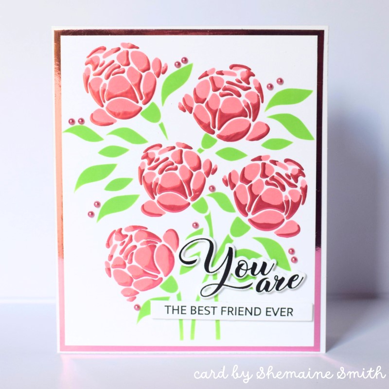 Therm O Web Gina K Designs Dusty Rose Fancy Foils Matte Finish Deco Foil 18216 freind forever