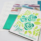Therm O Web Gina K Designs Emerald Coast Fancy Foils Deco Foil 18207 green flowers