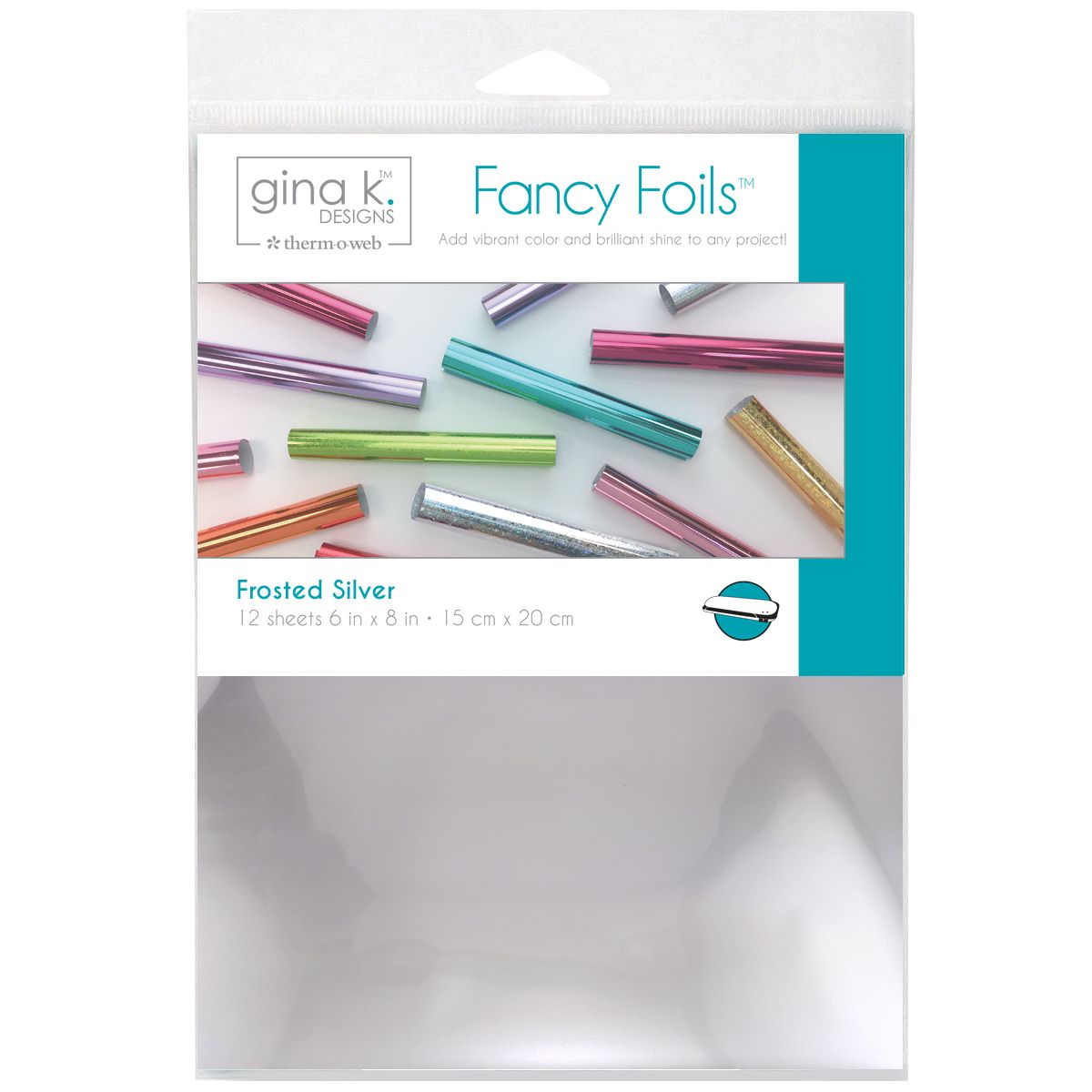 Therm O Web Gina K Designs Frosted Silver Matte Fancy Foils Deco Foil 18239