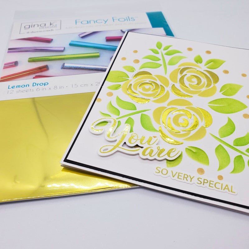 Therm O Web Gina K Designs Lemon Drop Fancy Foils Deco Foil 18213 very special