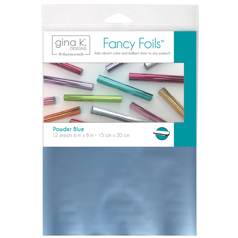 Therm O Web Gina K Designs Powder Blue Fancy Foils Matte Finish Deco Foil 18215