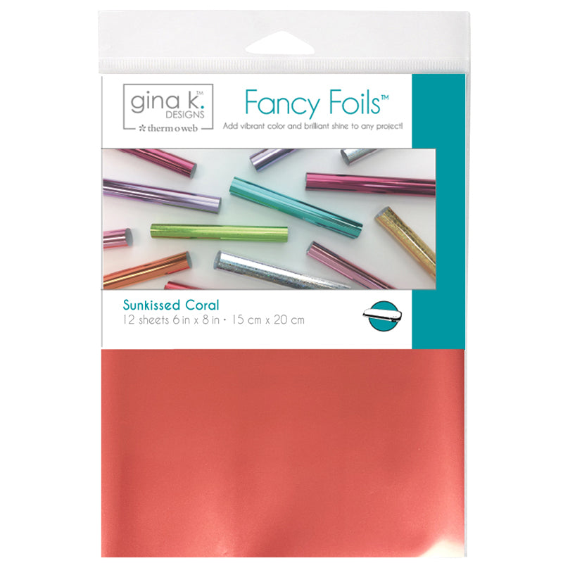 Therm O Web Gina K Designs Sunkissed Coral Fancy Foils Matte Finish Deco Foil 18208
