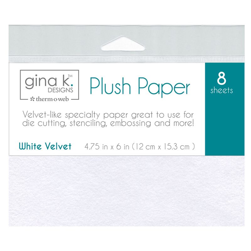 Therm O Web Gina K Designs White Velvet Plush Paper 18220