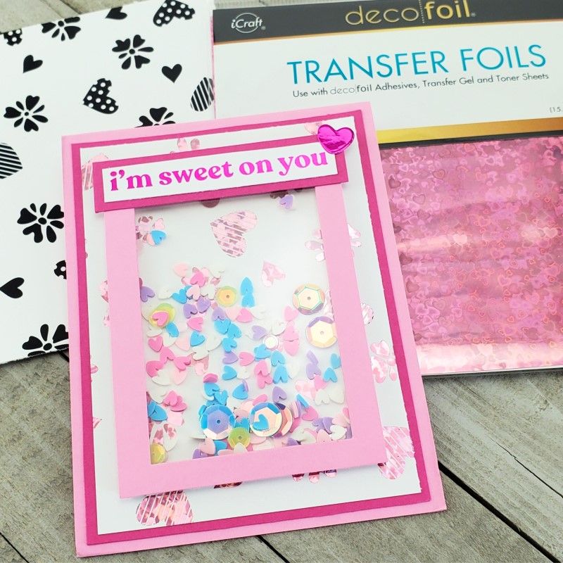 Therm O Web Heartstrings Deco Foil Toner Card Fronts 5706 i'm sweet on you
